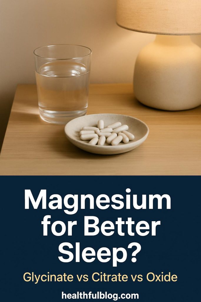 Magnesium for Sleep: Glycinate vs Citrate vs Oxide (2026)