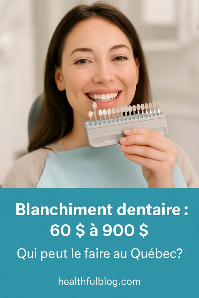 Prix blanchiment dentaire au Québec : 60 $ à 900 $ en 2026