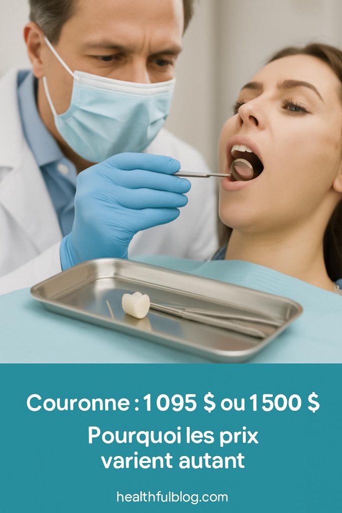 Prix couronne dentaire Québec : ce que vous paierez en 2026