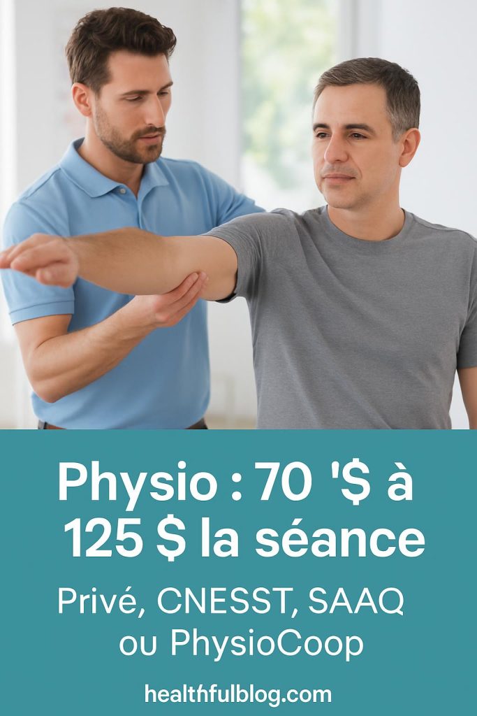 Prix physiothérapie au Québec : public, privé, assurances