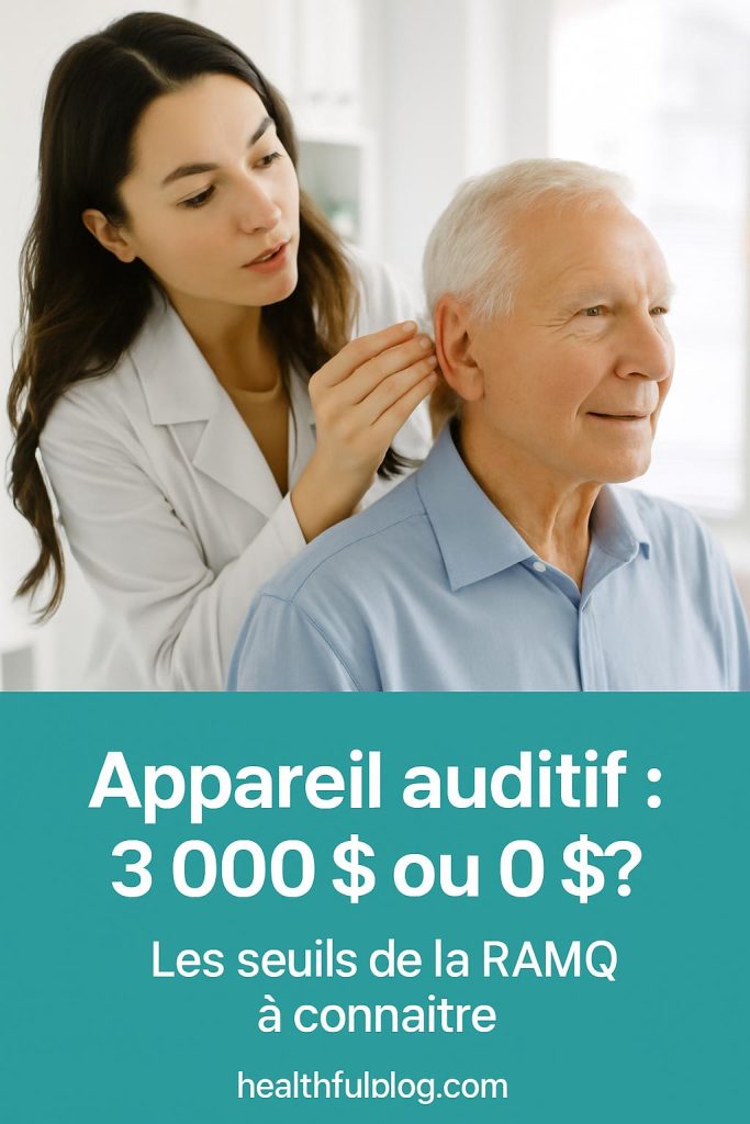Prix prothèse auditive au Québec : RAMQ, assurances, impôt