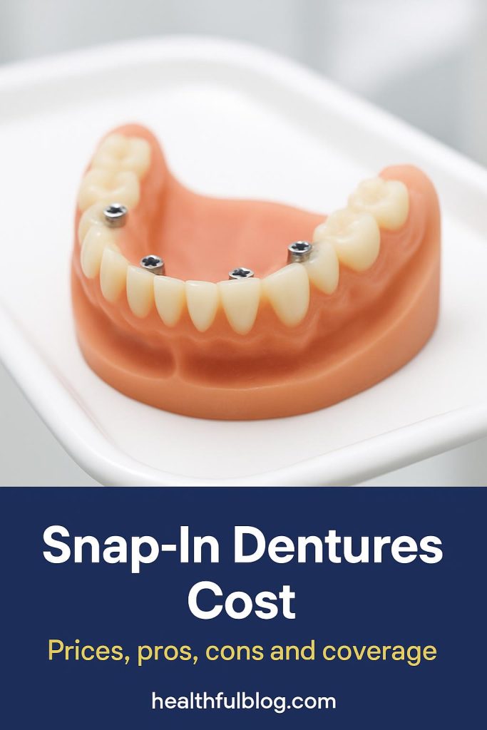 Snap-In Dentures Cost in 2026: Prices, Pros and Cons