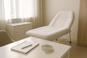 Plastic surgery consultation room for a tummy tuck cost discussion