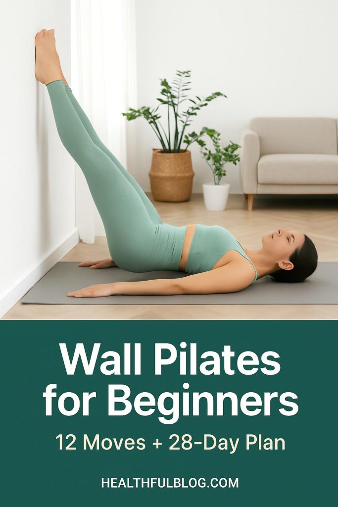 Wall Pilates for Beginners: 12 Moves and a 28-Day Plan